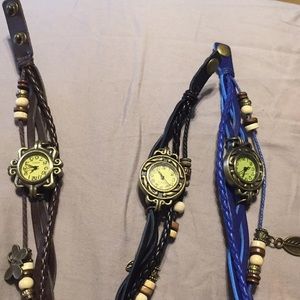 3 decorative watches. Never worn.